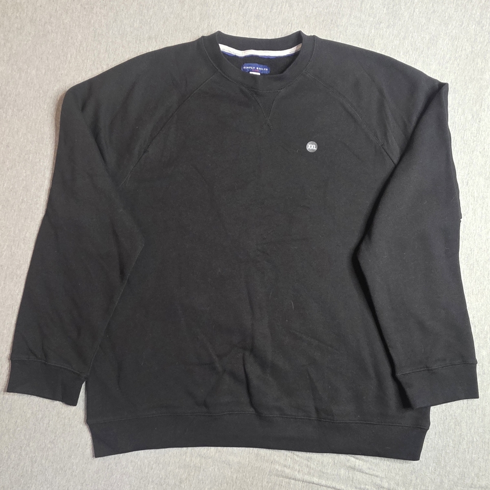 Simply Styled Men's Black Crewneck Sweater